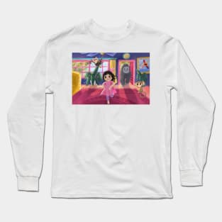 monkey in house by xoalsohanifa Long Sleeve T-Shirt